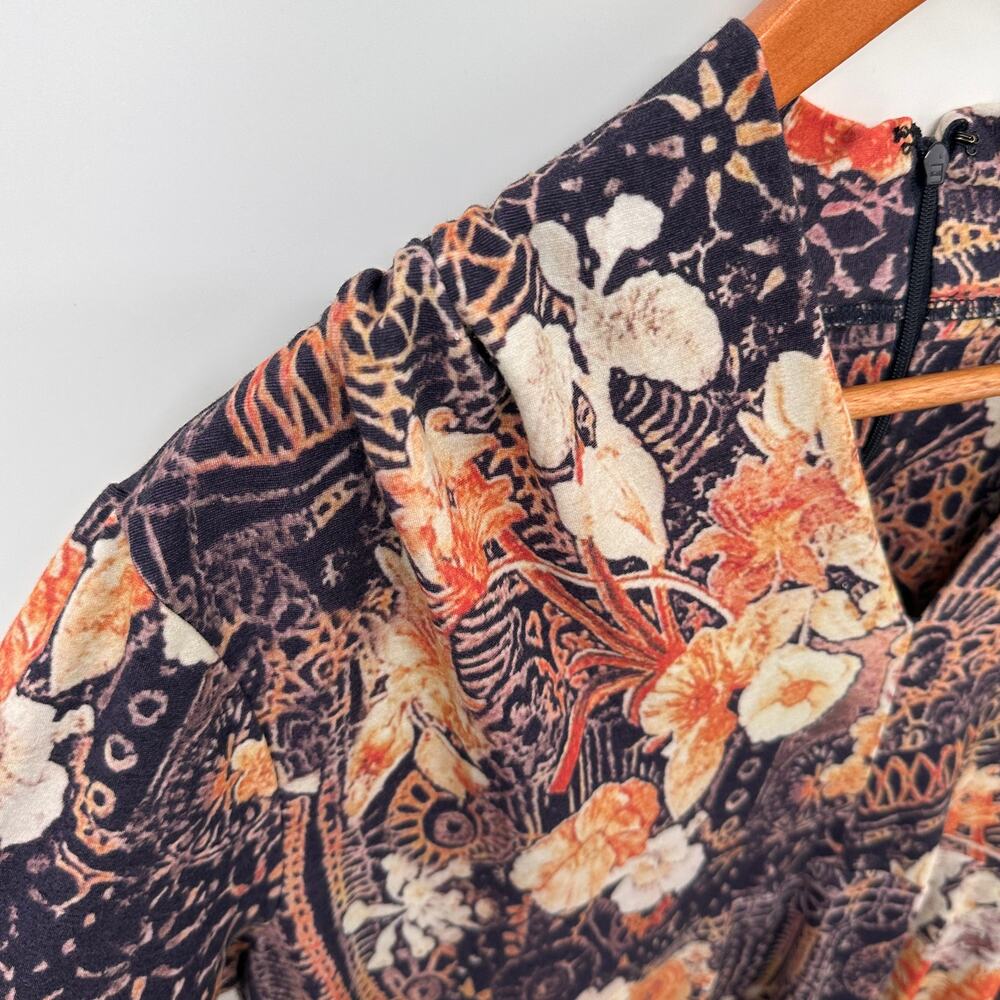 SOFT SURROUNDINGS Adamaris Floral 3/4 Sleeve Maxi Dress // XL Petite - Picture 4 of 12